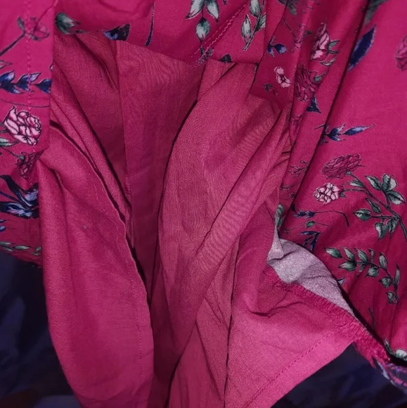 Raspberry Red Butterfly Button Front Midi Dress Joe Browns UK 14 Short Sleeve. - Picture 11 of 11